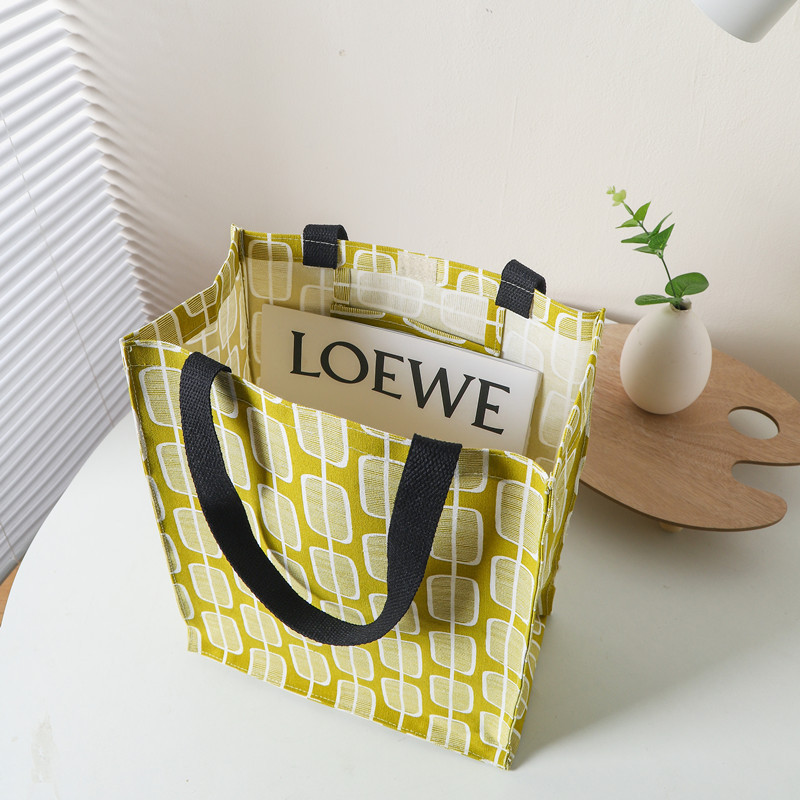 Velcro Waterproof Portable Shopping Bag Original Canvas Gift Bag Diy Jute Bag Blank Hand-Painted Cotton And Linen Portable Specification drawing