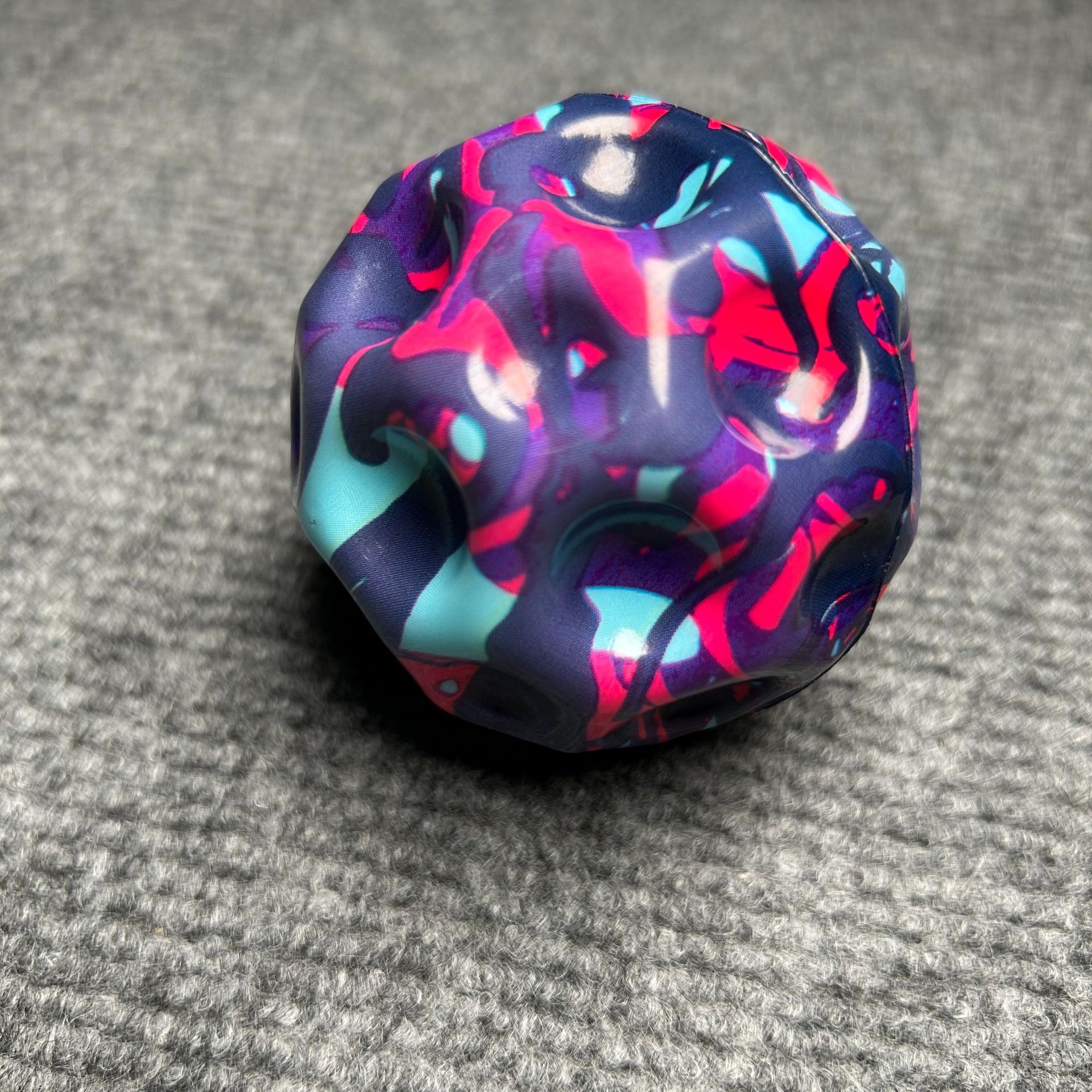 Bouncy ball children's toys, high bouncy hole ball, solid pu foam moon stone, moon outdoor small ball toys Specification image
