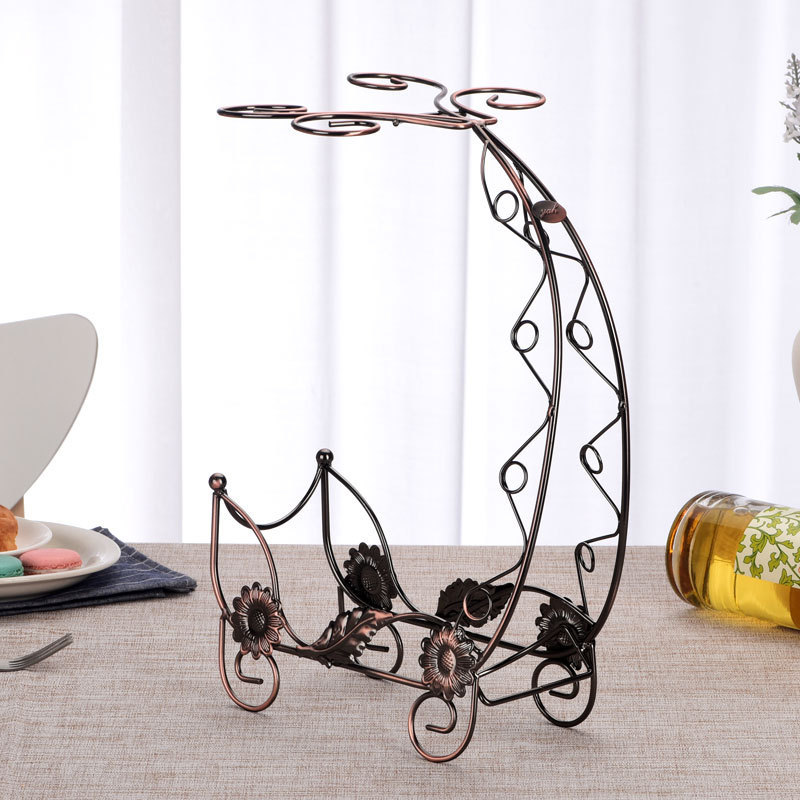 Creative European Wine Rack Wine Glass Rack Upside Down Ornaments Tall Glass Rack Wine Glass Rack Wine Cabinet Decoration Home Application Scenario