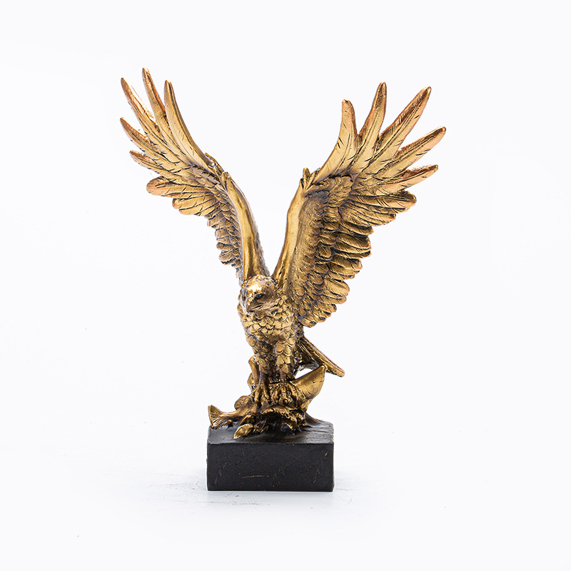 Manufacturers Creative Resin Ornaments Arts And Crafts Gifts Clock Eagle Horse Decoration Antique Living Room Bedroom Home Furnishings Item Picture