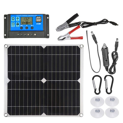نظام Solar Panel Dua للخلايا الفلطائية الضوئية من ألواح شمسية مزدوجة من طراز USB18V/5V Item Picture