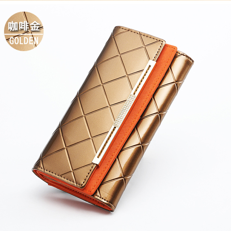 2023 New Women's Purse Long Leather Cowhide High-End Exquisite Wallet Wallet Multi-Card Large Capacity Zipper details Picture