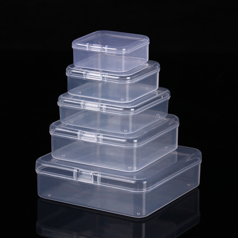 方形PP塑料盒子长方形半透明包装盒小物料盒带盖零件首饰收纳盒详情图3