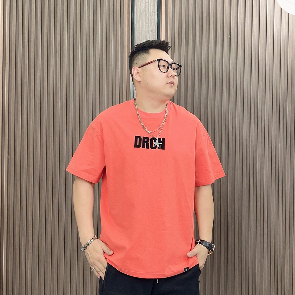 Men's short-sleeved T-shirt for summer, oversized men's wear 2024 new style base layer, loose and plus-size men's T-shirt details Picture