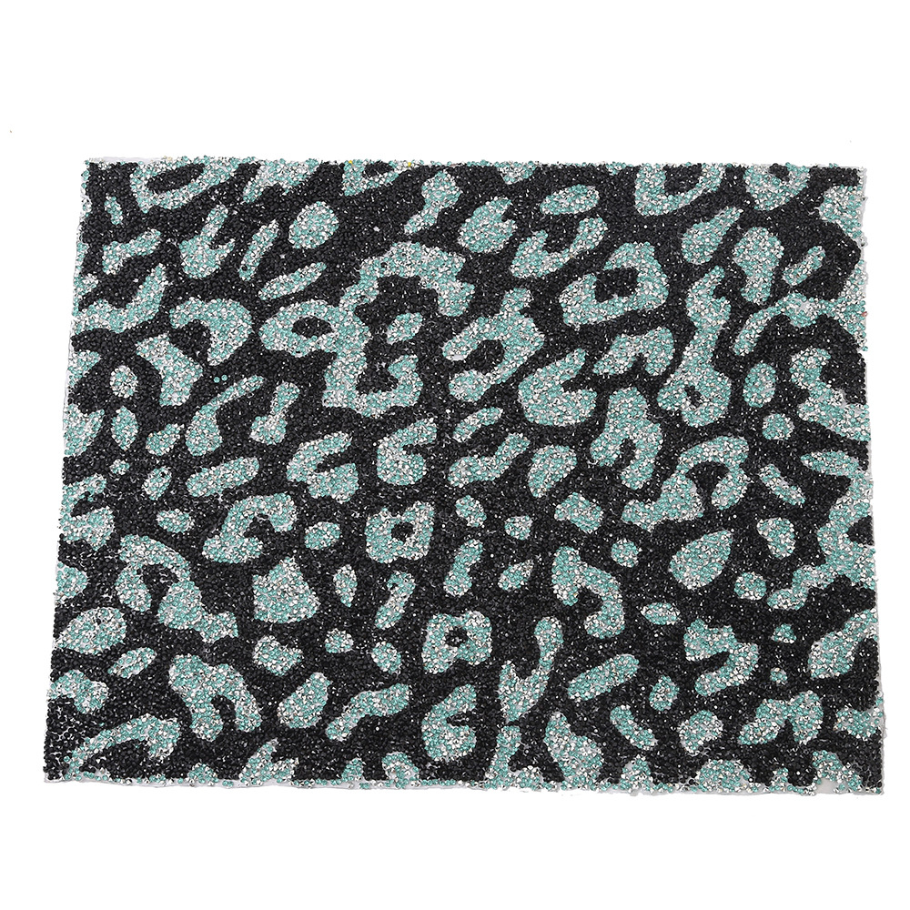 Amazon Cross-Border New Leopard Print European And American Wind Rhinestone Table Mat Restaurant Creative Style Table Mat Wedding Insulation Mat Item Picture