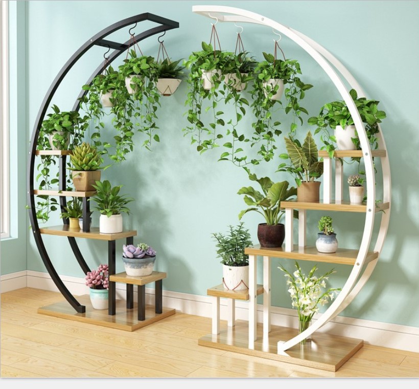 Wrought iron flower stand