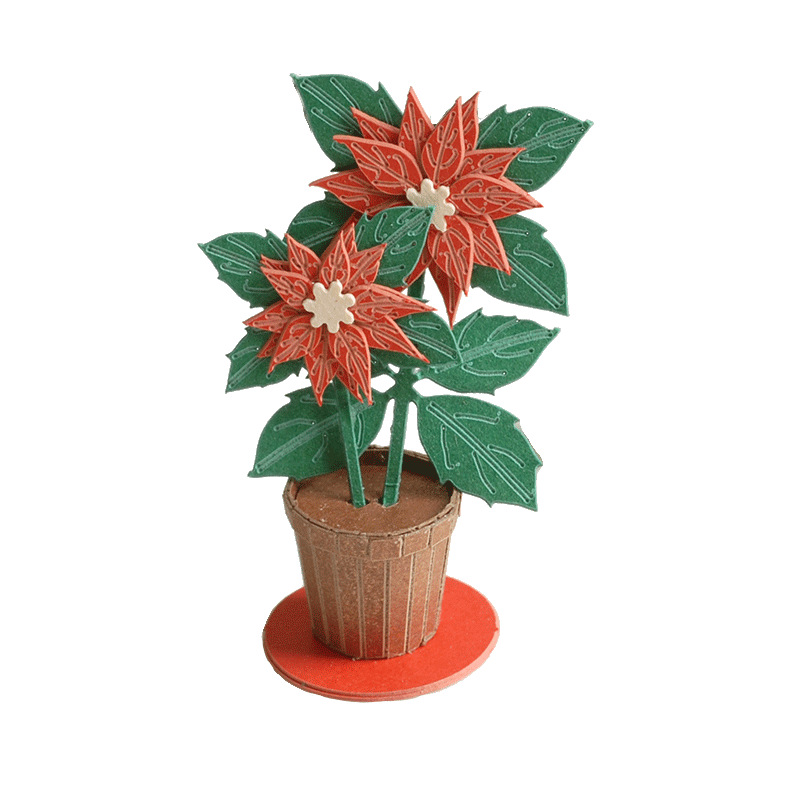 Yihe Nuoyi DIY Three-dimensional Paper Flower potted Plant Handcrafted Miniature Mini 3D Laser Paper Model - Flower Item Picture