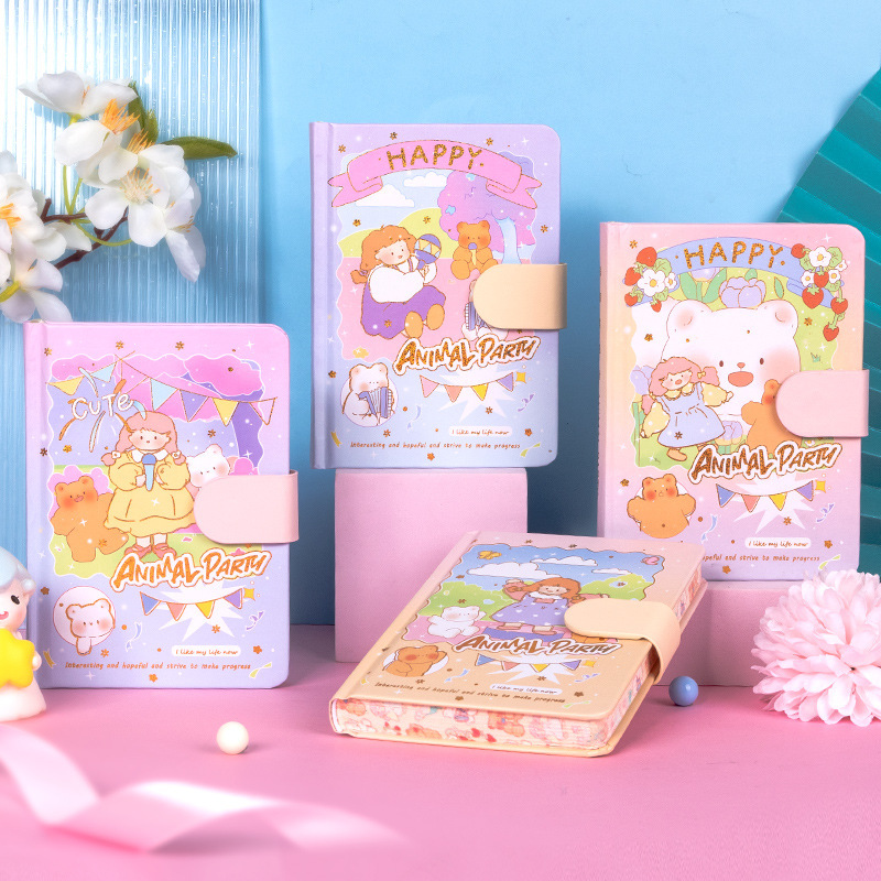 本子/戴锁毛绒本/笔记本/笔记本日记本/手账本细节图