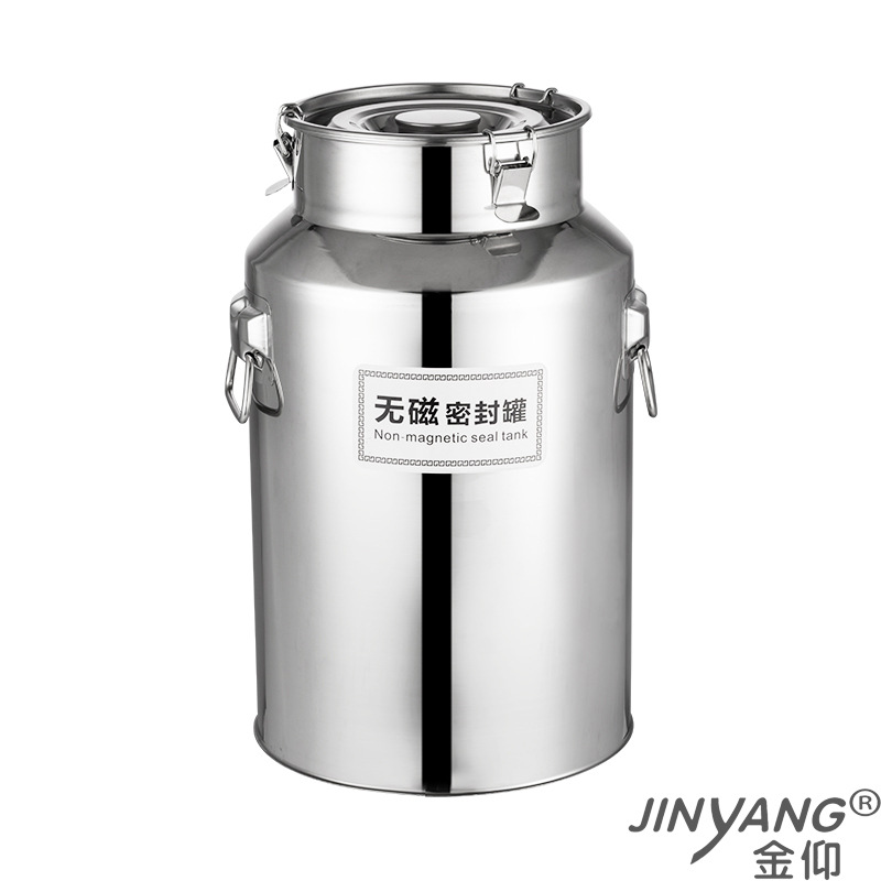 304 Stainless Steel Sealed Pail Sealed Pail Milk Wine Pail Storage Rice Pail Fermentation Pail Oil Pail Transport Pail Tea Can Item Picture