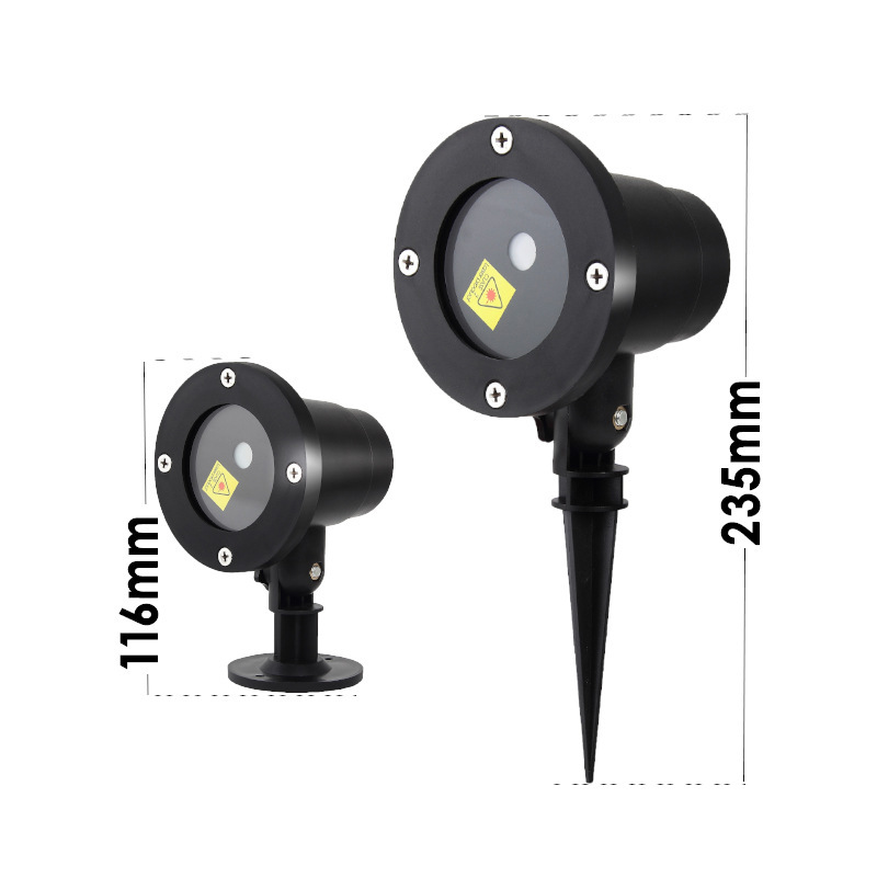 Outdoor hot sale lawn laser light, projection light, starry sky, remote control static and dynamic timing, Christmas outdoor light, garden floor lamp factory direct sale Specification drawing