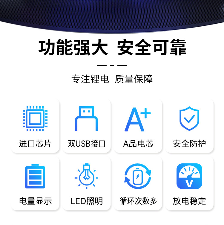 Wholesale of portable outdoor large-capacity 12V lithium battery ternary polymer mobile power banks, electrical and electronic batteries pic 4