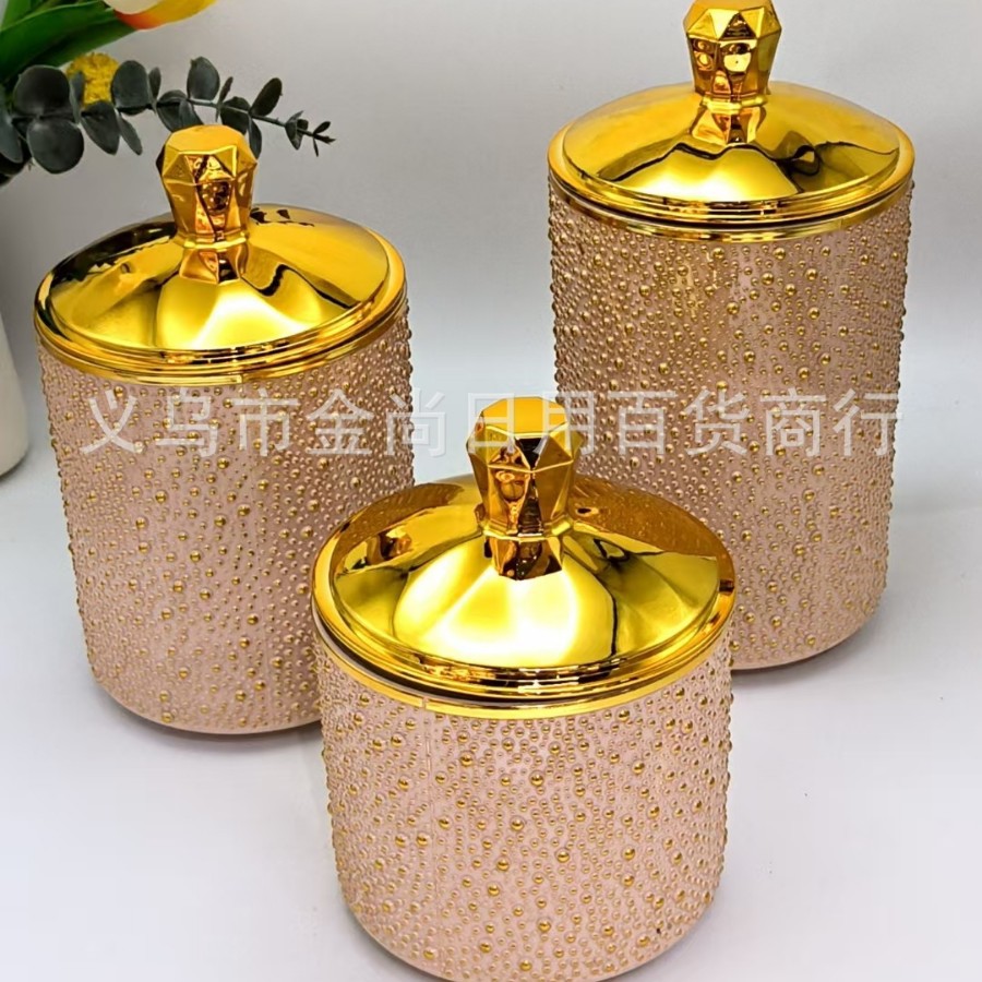 Plastic brick and stone lid, solid color transparent storage tank without a base, sealed kitchen five-grain and miscellaneous storage tank with color box details Picture