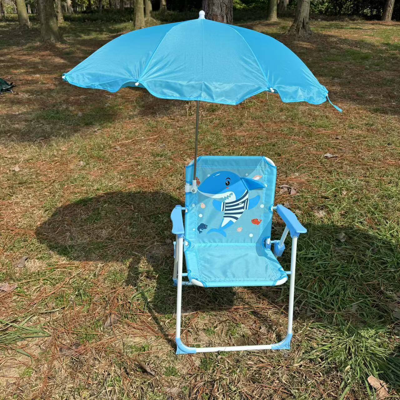 Outdoor New Beach Chair Baby Photo Seat Stool Children With Umbrella Small Chair Cartoon Baby Board Instagram Wind Seaside Application Scenario