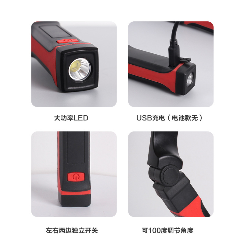 Amazon's new USB charging lamp, reading and learning led neck lamp, outdoor lighting, work light, and night running light Application Scenario
