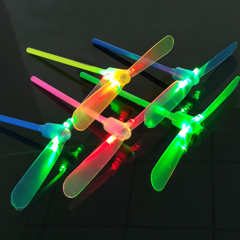 Glow Bamboo Dragonfly Flash Bamboo Dragonfly Flying Fairy Toys Hot Sale Glow Flash Toys Wholesale Specification drawing