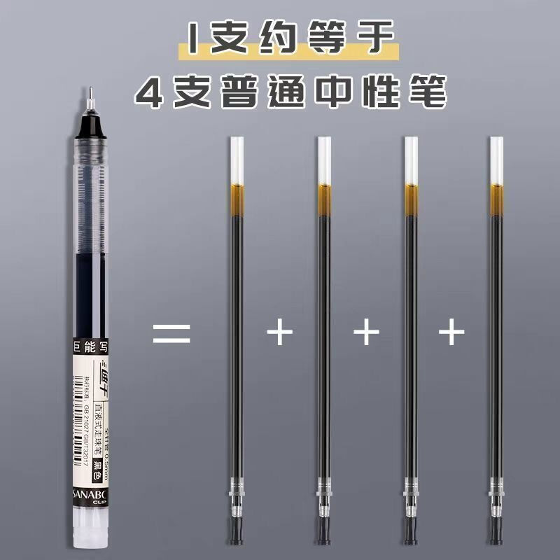 Quick-Drying Direct Liquid Roller Pen 0.5Mm Color Black Neutral Pen Student Test Pen Needle Pen Carbon Application Scenario