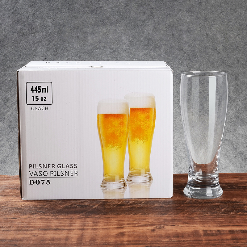 Beer mugs with high appearance standards, household and hotel transparent glass craft beer mugs wholesale, Pilson beer mugs pint cups Application Scenario