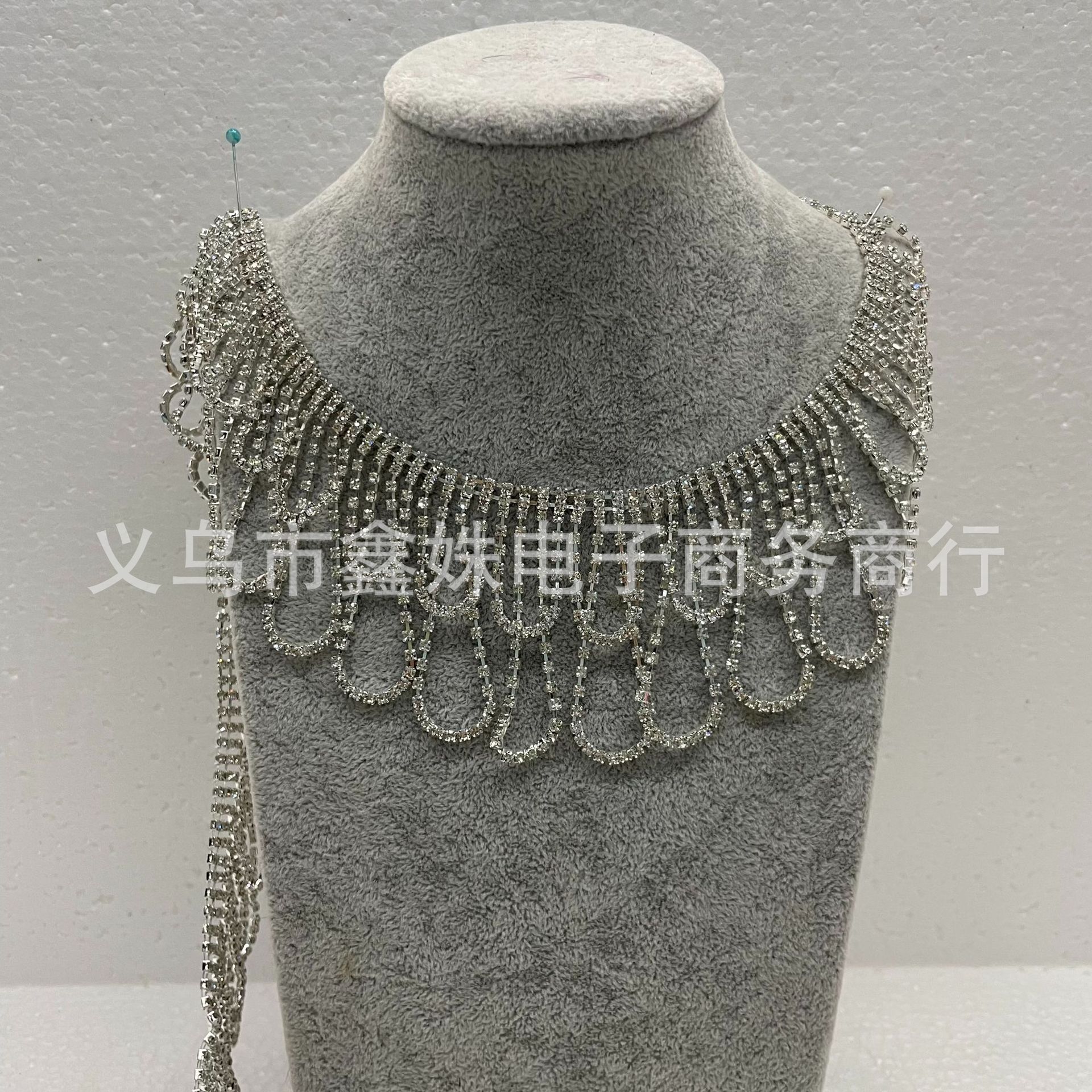 Tassel chain, water diamond fancy claw chain, clothing accessories, flash diamond tassel chain, diy accessories, decorative chain, welded diamond chain