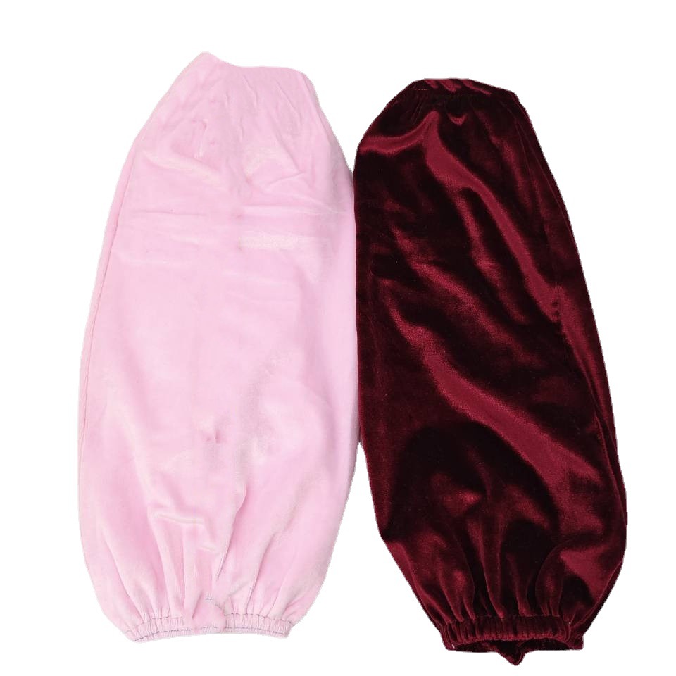Plush fabric sleeves for adults, long sleeves, clean cuffs, cleaning, labor protection, household chores, stain-resistant and dirt-resistant fashion covers wholesale Item Picture