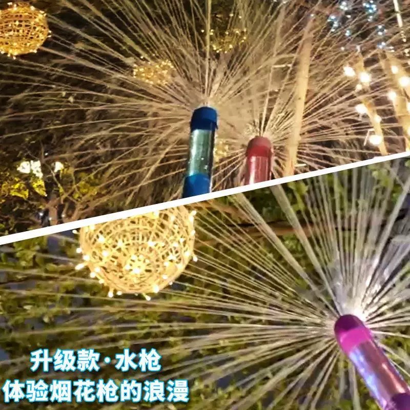 Douyin's best-selling large firework water cannon, hand-held push-pull spray type water sprinkler, children's outdoor water play gun toy Specification image