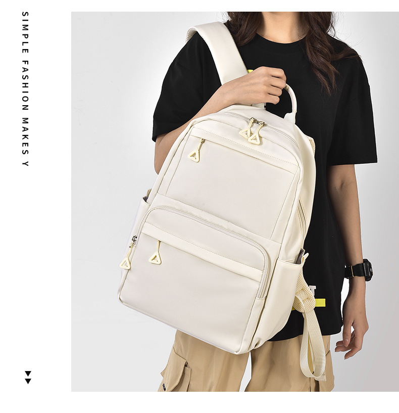 New 14-inch Korean-style simple backpack, large capacity for students, junior high school, senior high school and college students, casual style wholesale pic 28