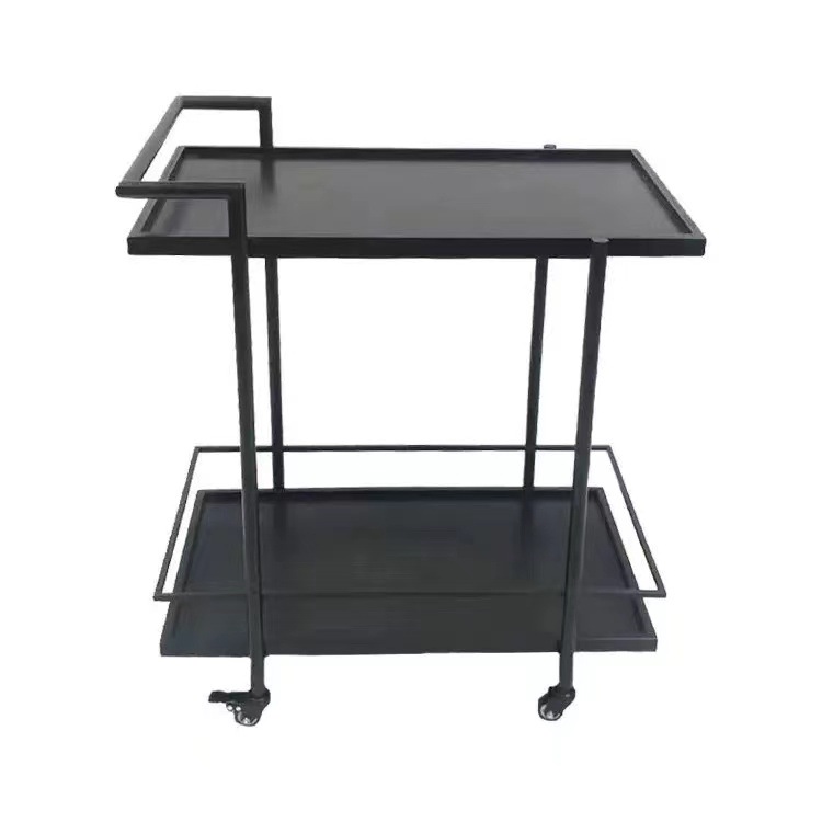 The restaurant, European-style hotel, wine, tea and snacks trolley, dessert and fruit counter, ironwork mobile double-decker dining car Item Picture