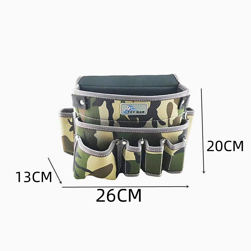 Tianzhiyu woodworking tool kit, multi-functional waist bag, Electrician waist bag, Hardware repair hanging bag, Oxford Cloth tool bag details Picture