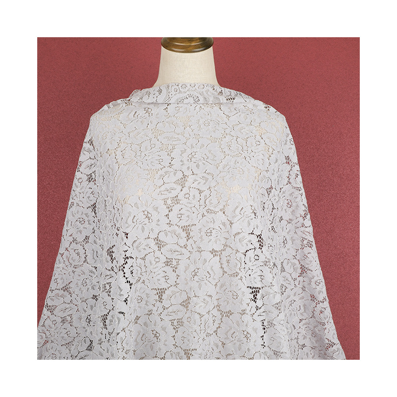 Grayish-white lace fabric Application Scenario