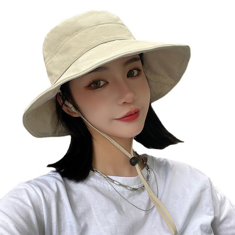 2023 Summer New High Quality South Korean Sunhat Visor Face Fisherman Hat Female Sunscreen Hat Wholesale 01 Application Scenario