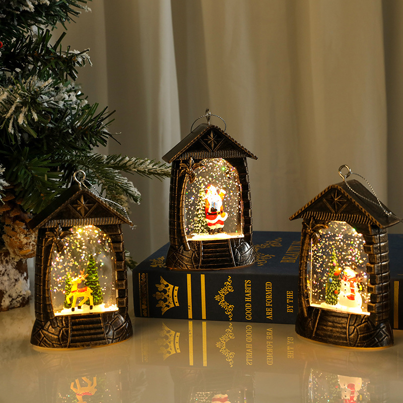Christmas Decorations Vintage Waterflood Led Christmas Nightlights Christmas Decorations Gift Christmas Tree Pendants details Picture