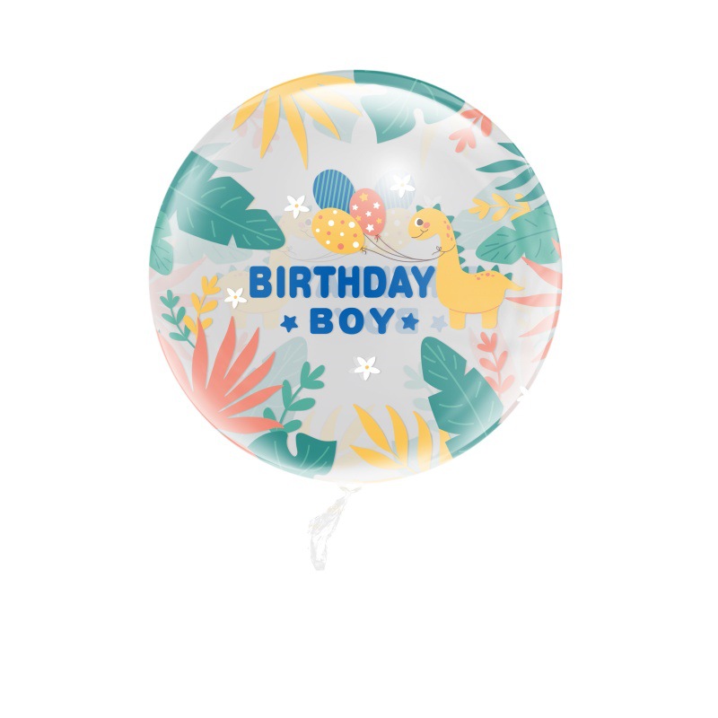 透明18寸儿童气球卡通可爱小动物充气气球批发地摊夜市气球货源白底实物图