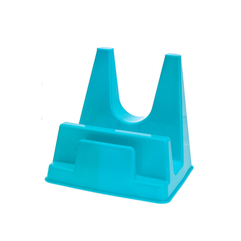 Pot Lid Holder Sitting Cutting Board Holder Plastic Countertop Storage Holder A Shelf For Pot And Cutting Board Item Picture