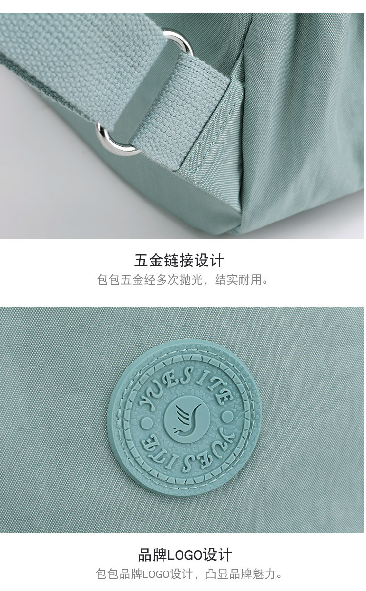 尼龙牛津布双肩包新款韩版小背包女士百搭时尚帆布书包妈咪包背包详情28