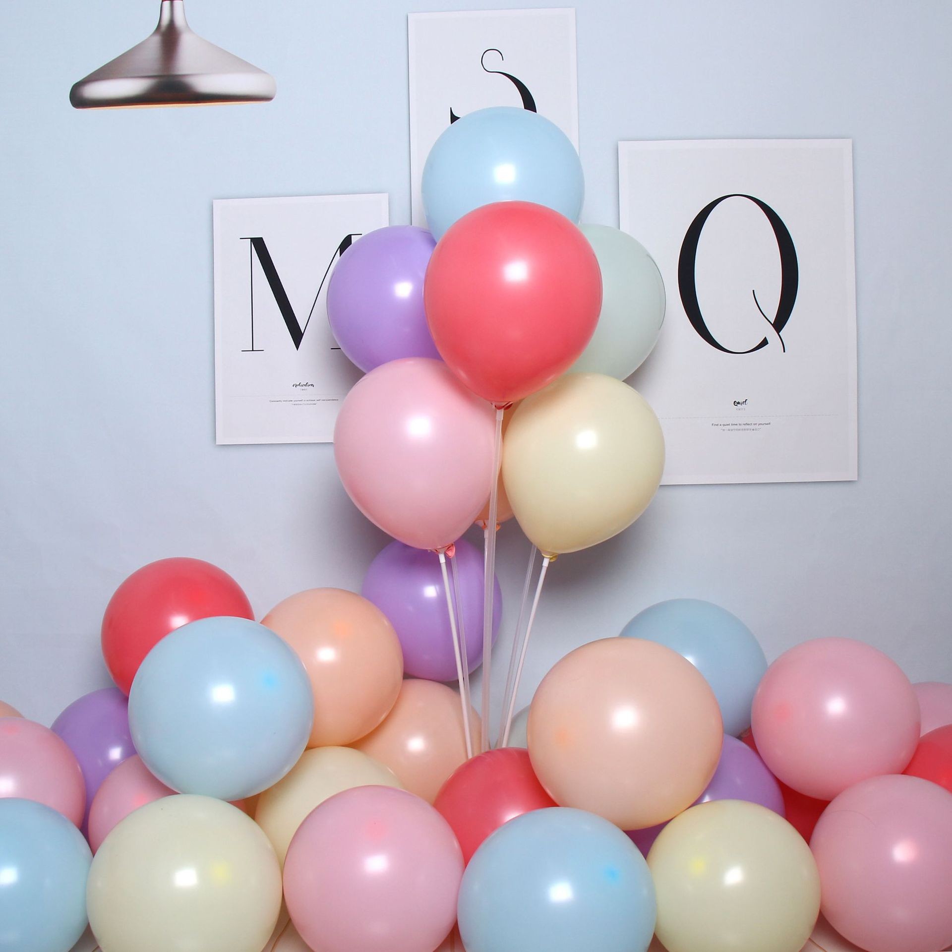 Macart-colored balloons, single-color thickened latex balloons, 5-inch, 10-inch, 12-inch, 18-inch, 36-inch birthday party balloons Specification image