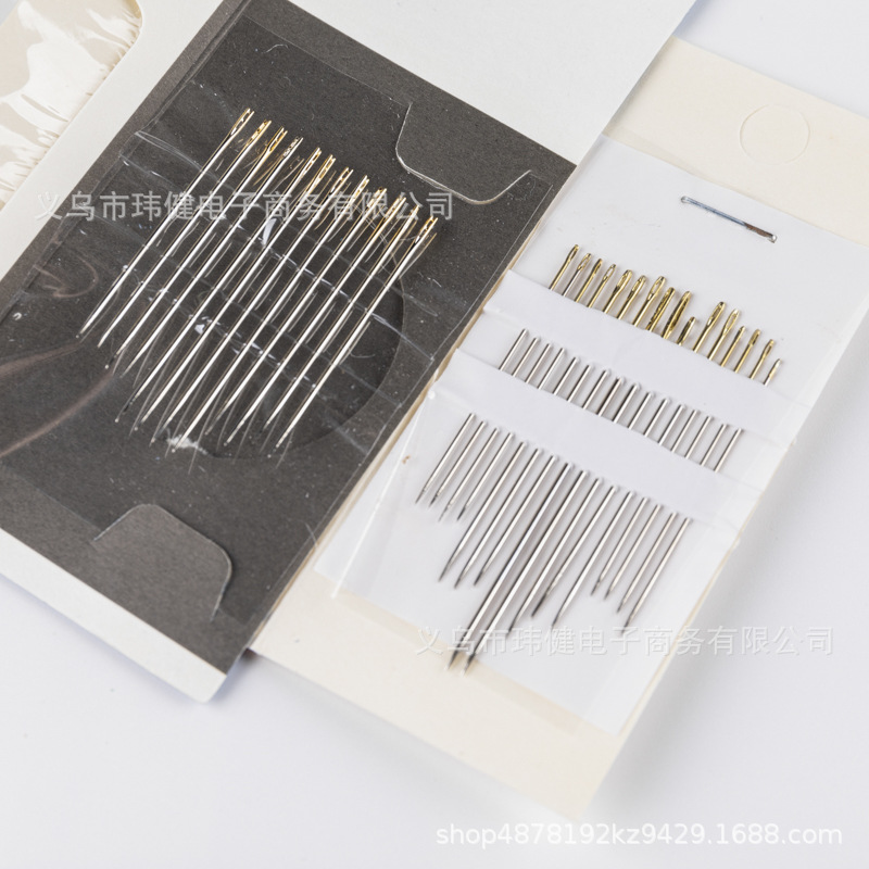 Needle For The Blind Convenient Double Hole Sewing Needle For The Elderly Needle Without Threading Needle Diy Sewing Tool Side Threading Needle Application Scenario