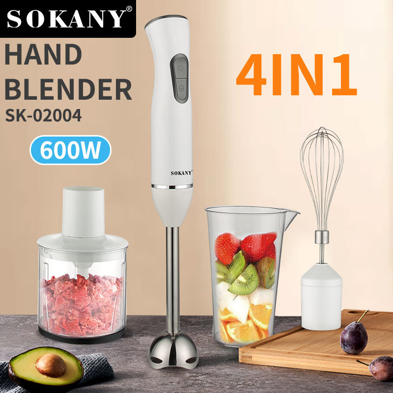 外贸SOKANY02004搅拌棒打蛋辅食4in1料理棒绞肉榨汁HAND BL ENDER