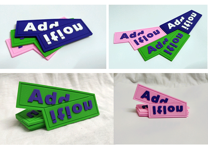 Customized PVC drip molding nameplates, rubber labels for shoes, hats and bags, semi-transparent silk-screened silicone labels, three-dimensional Velcro adhesive stamps pic 12