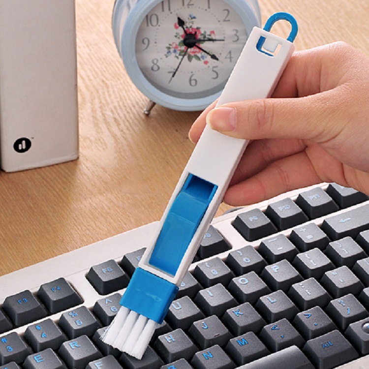 Window Groove Cleaning Brush Screen Cleaning Tool Window Groove Small Brush With Dustpan Cleaning Window And Window Gaps Brush Specification drawing