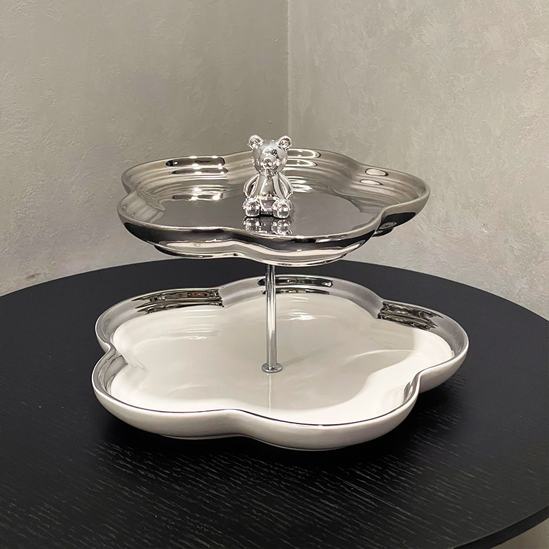 Electroplated bear fruit plate details Picture