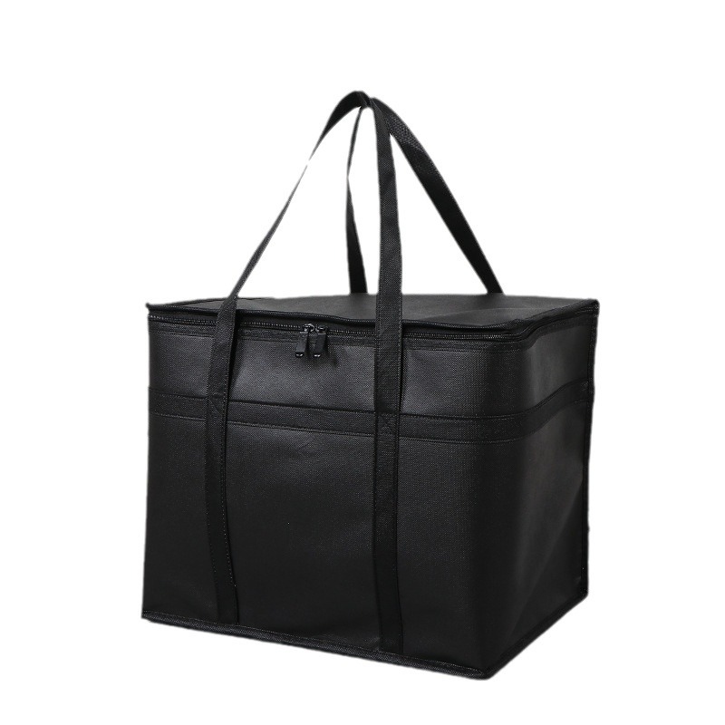 跨境电商无纺布保温袋隔热铝箔大容量外卖保冷保温加厚手提野餐包