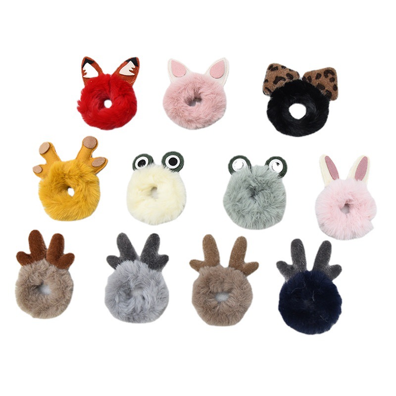 Z Sales Autumn And Winter Creative Cartoon Cotton Christmas Various Antler Bear Animal Horn Doll Accessories Accessories Accessories Item Picture