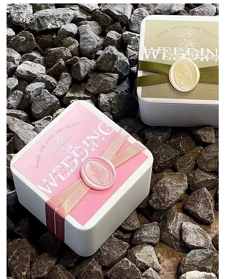 Wedding candy box, iron box, metal can, Zhengshan Xiaozhong tinplate tea can, wedding souvenir, wedding candy iron box with printing pic 11