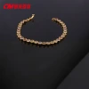 Chuangmei Jewelry offers wholesale of exaggerated and fashionable European and American colored artificial gemstone jewelry and retro alloy bracelets with ethnic style Item Picture