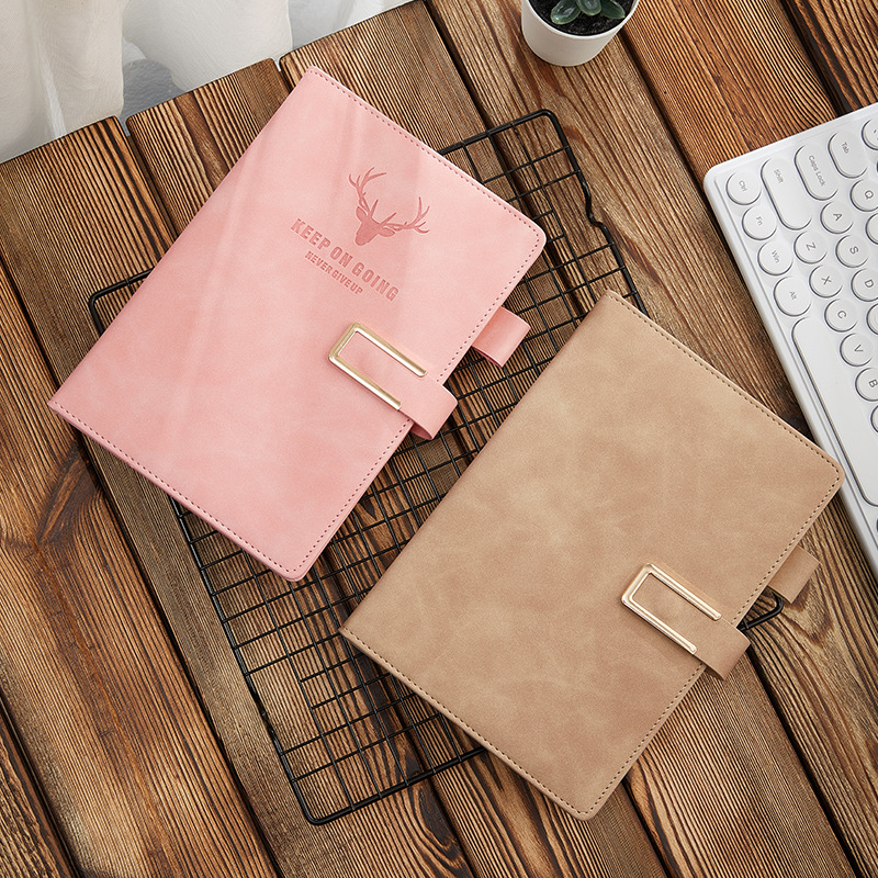 A5 Paperback U-Buckle Sheepskin Business Gift Box Notebook Printed Logo Notepad Student Stationery Wholesale Specification drawing