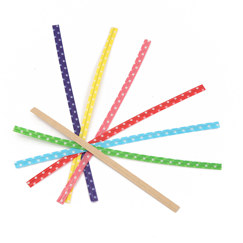 Manufacturers Wholesale Kraft Paper Rope Pvc Material Ribbon Embedded Iron Wire Food Packaging Bag Bread Bag Mouth Rope Application Scenario