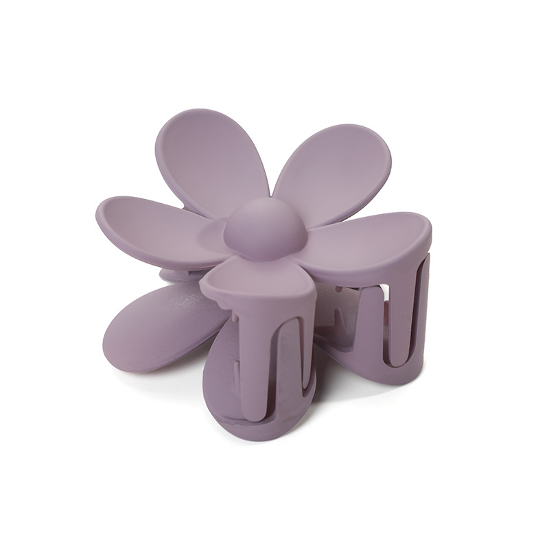 Korean Instagram Macaron Hair Clip Matte Flower Grip Temperament Hair Grip Back Of Head Pan Hair Clip Hair Accessories Item Picture