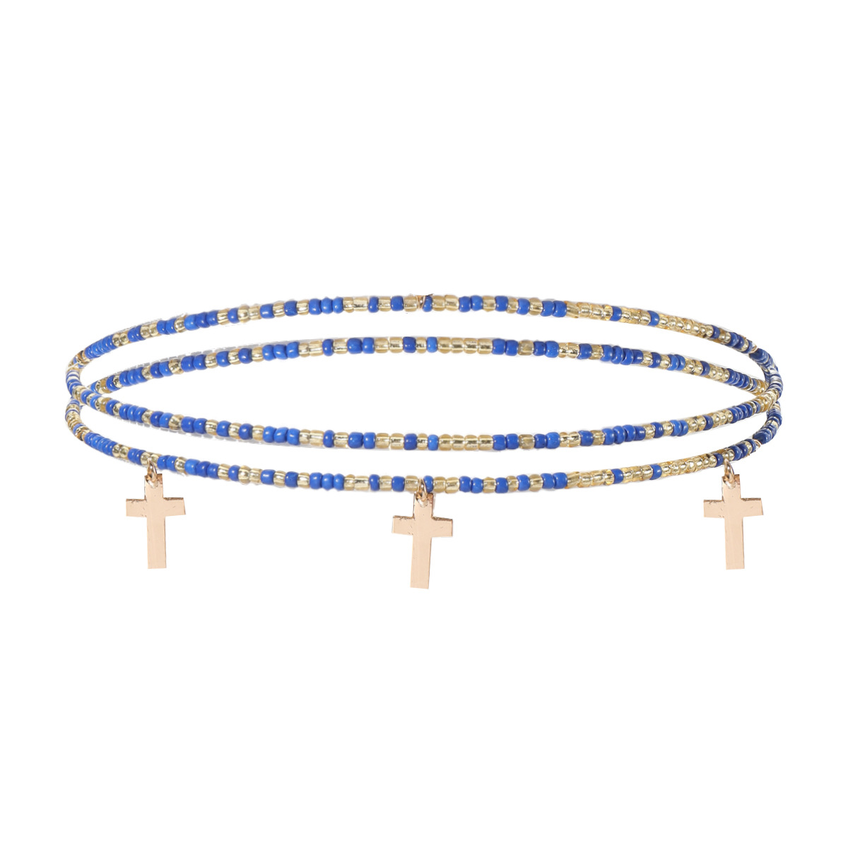 Cross-border African colorful rice bead waist chain is a hot seller on Amazon. Sexy beach alloy butterfly smiling face accessory waist chain for women Item Picture