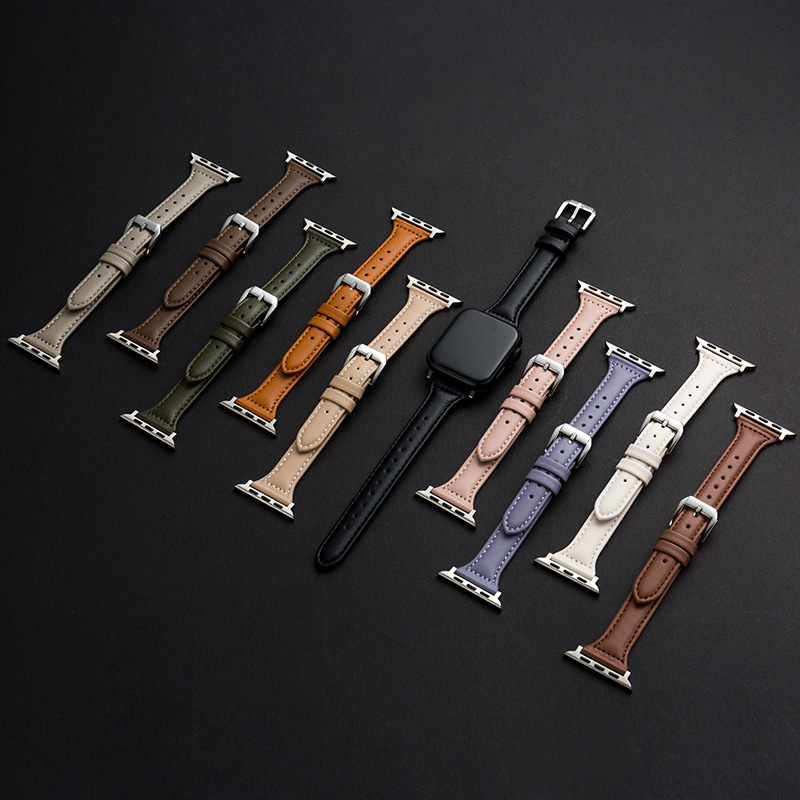适用苹果手表apple Watch 苹果真皮表带 iwatch小蛮腰款真皮表带