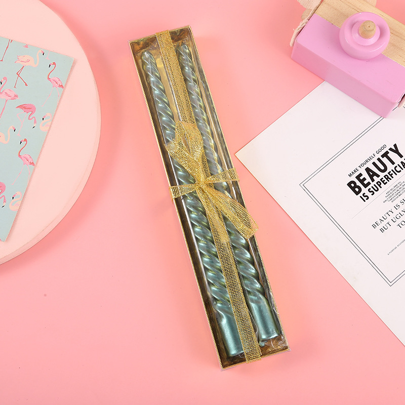 纯色螺纹状蜡/节日生日布置/DIY蛋糕装细节图