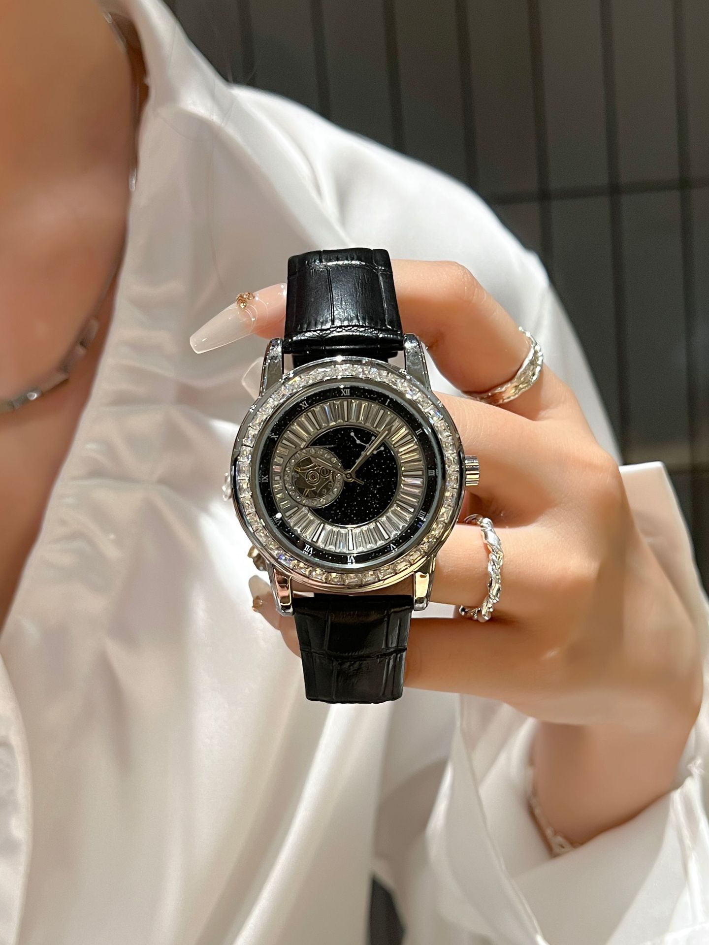Swiss brand's new genuine tourbillon skeletonized fully automatic mechanical timekeeping wristwatch with water resistance for men pic 7